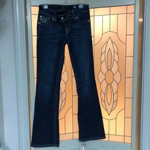 Miss Me Jeans Zebra Jewel Flap Pocket Boot